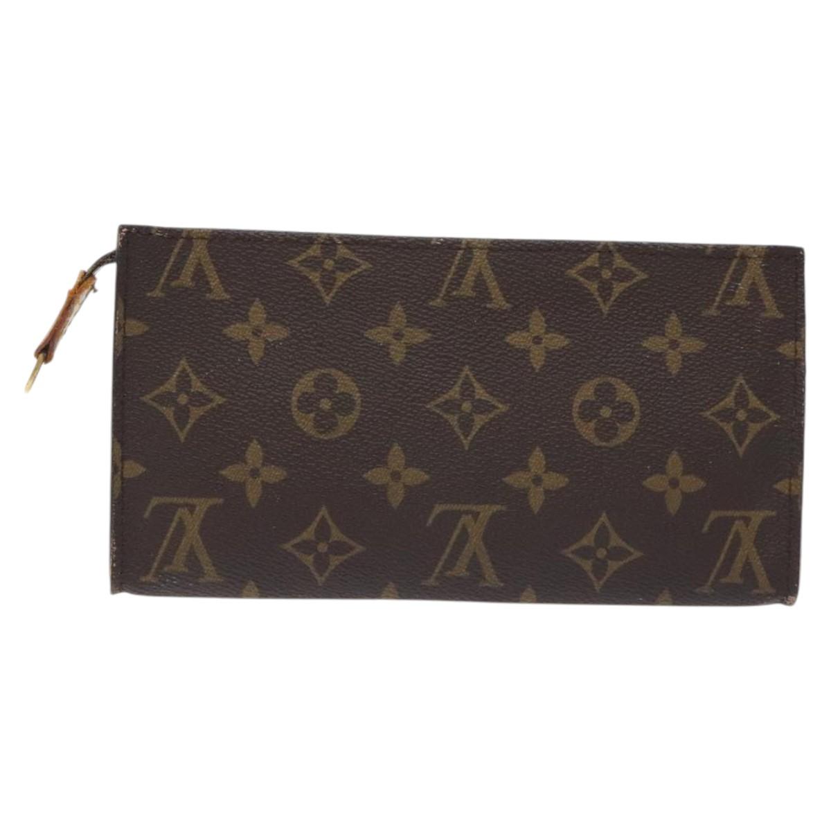LOUIS VUITTON Monogram Bucket GM Accessory Pouch LV Auth 128002