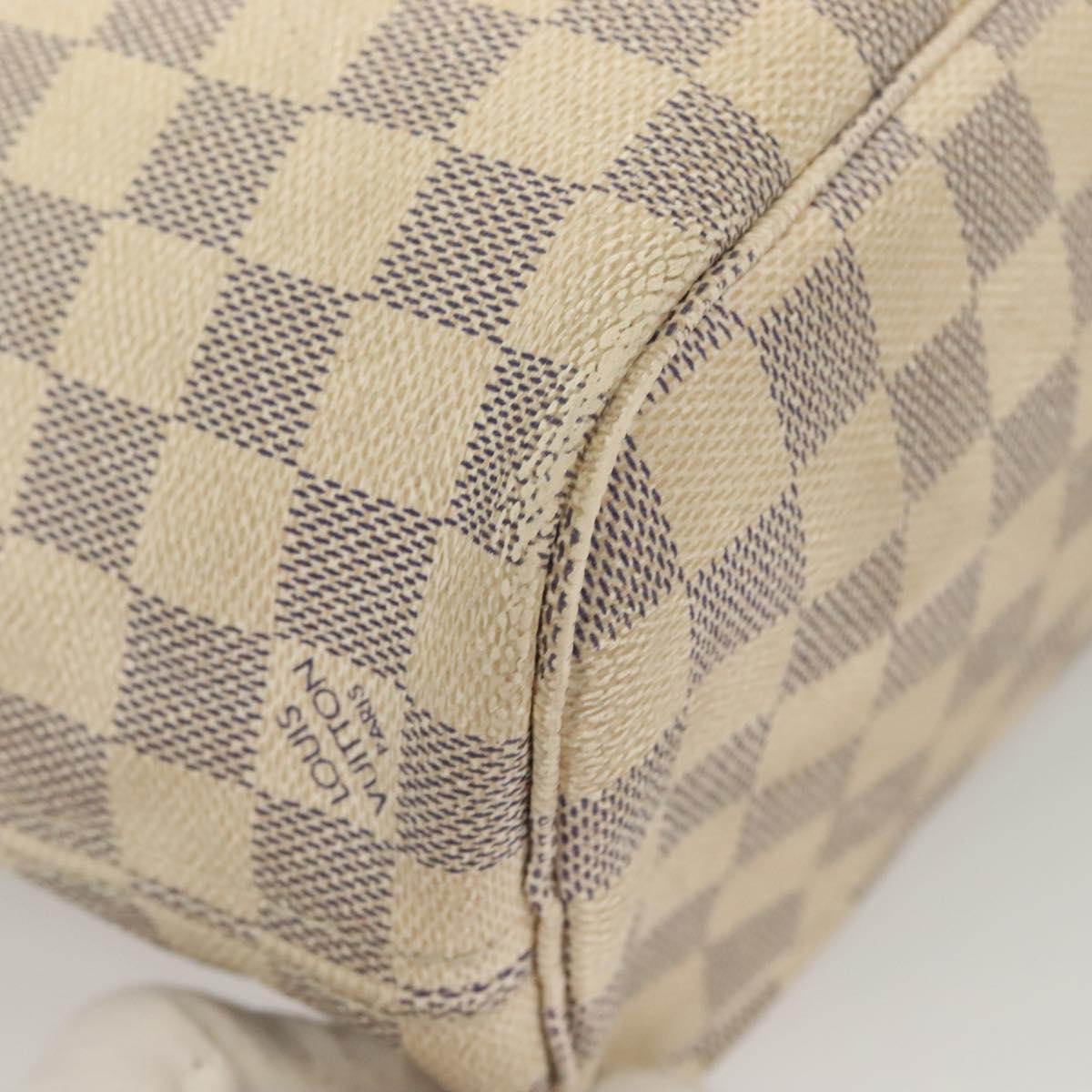 LOUIS VUITTON Damier Azur Neverfull PM Tote Bag N41362 LV Auth 128010