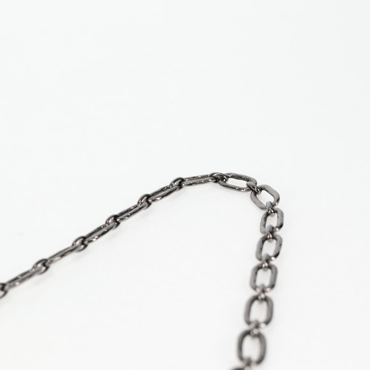 CHANEL Camellia Rhinestone Chain Accessory Pouch Satin Black CC Auth 128040SAV
