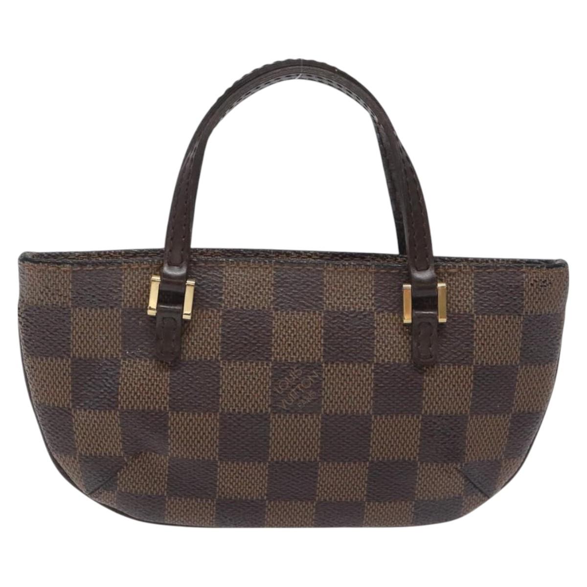 LOUIS VUITTON Damier Ebene Manosque GM Accessory Pouch N51120 LV Auth 128086