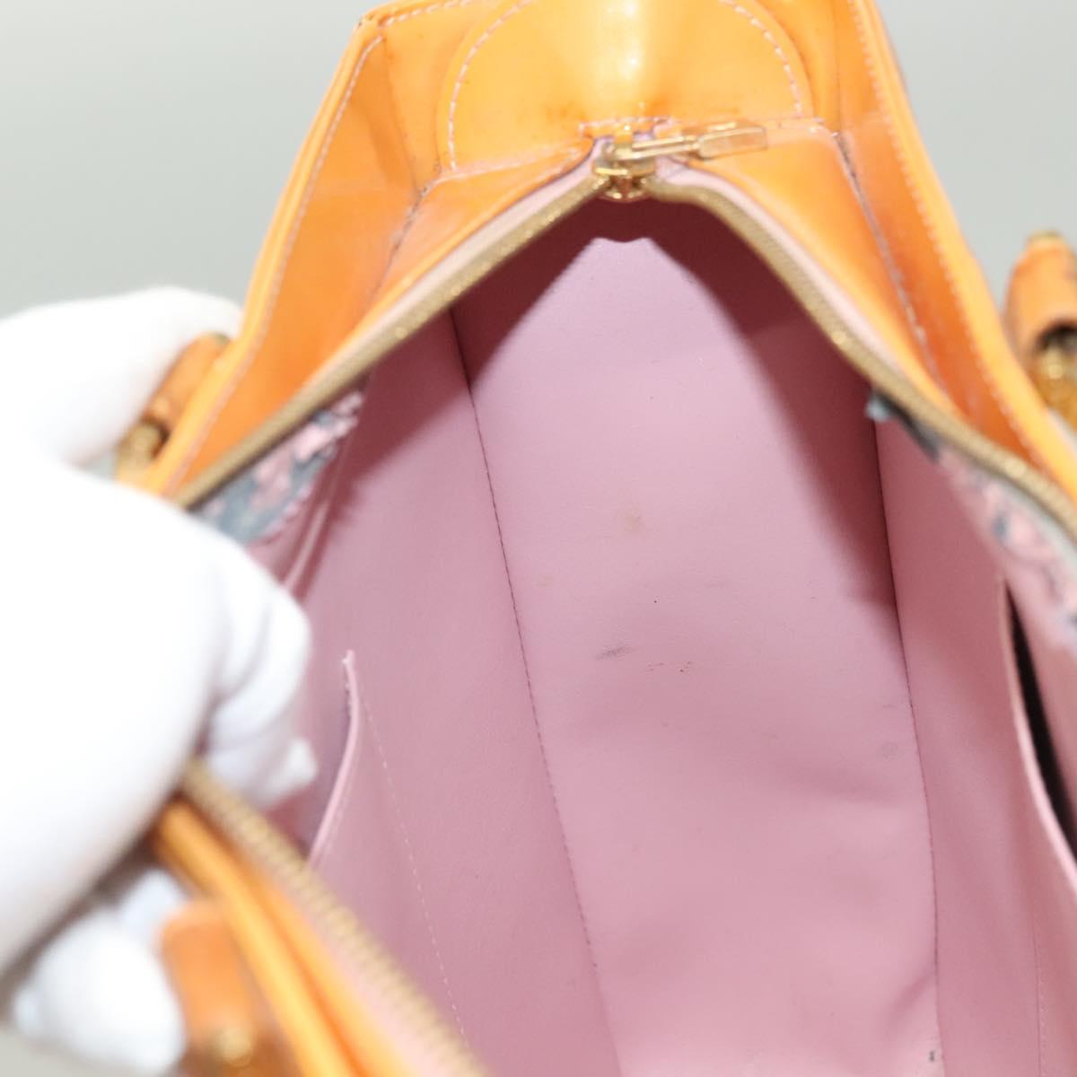 LOUIS VUITTON Monogram Vernis Columbus Bag Marshmallow Pink M91032 Auth 128089