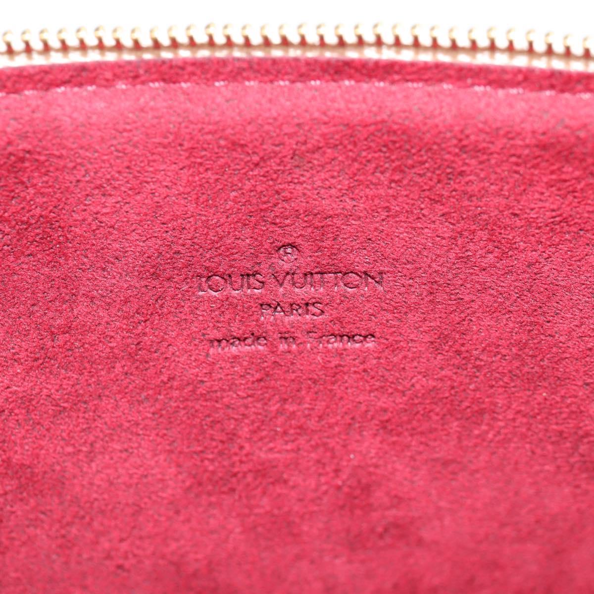 LOUIS VUITTON Multicolor Pochette Accessoires Pouch White M92649 Auth 128115SV