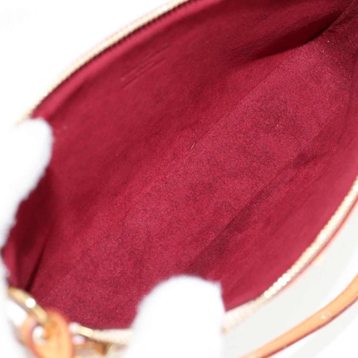 LOUIS VUITTON Multicolor Pochette Accessoires Pouch White M92649 Auth 128115SV