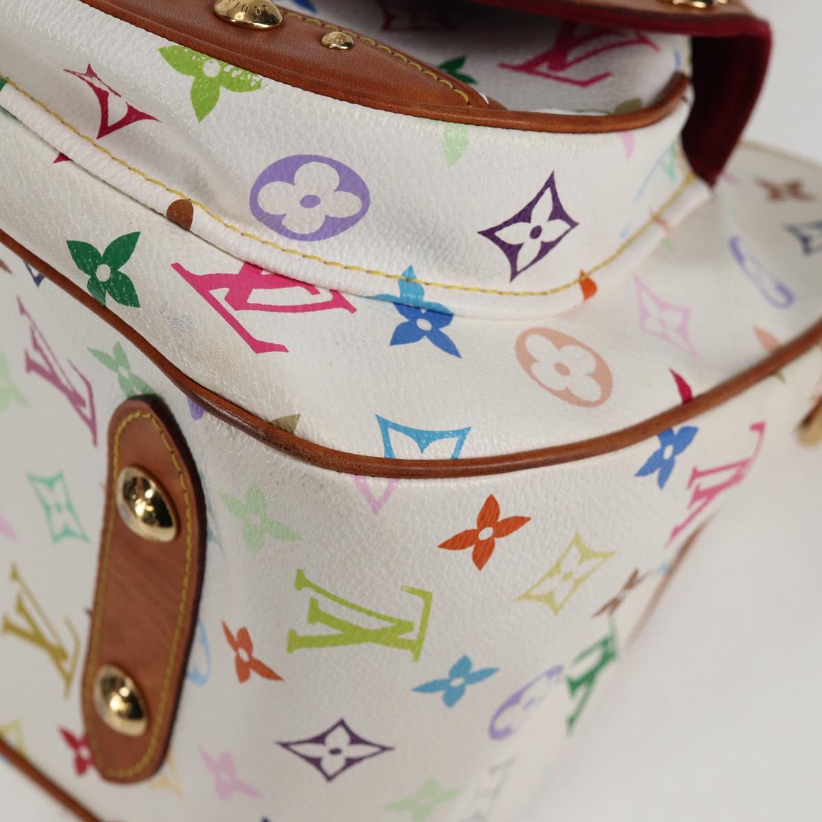 LOUIS VUITTON Monogram Multicolor Rita Bag 2way White M40125 LV Auth 128116V