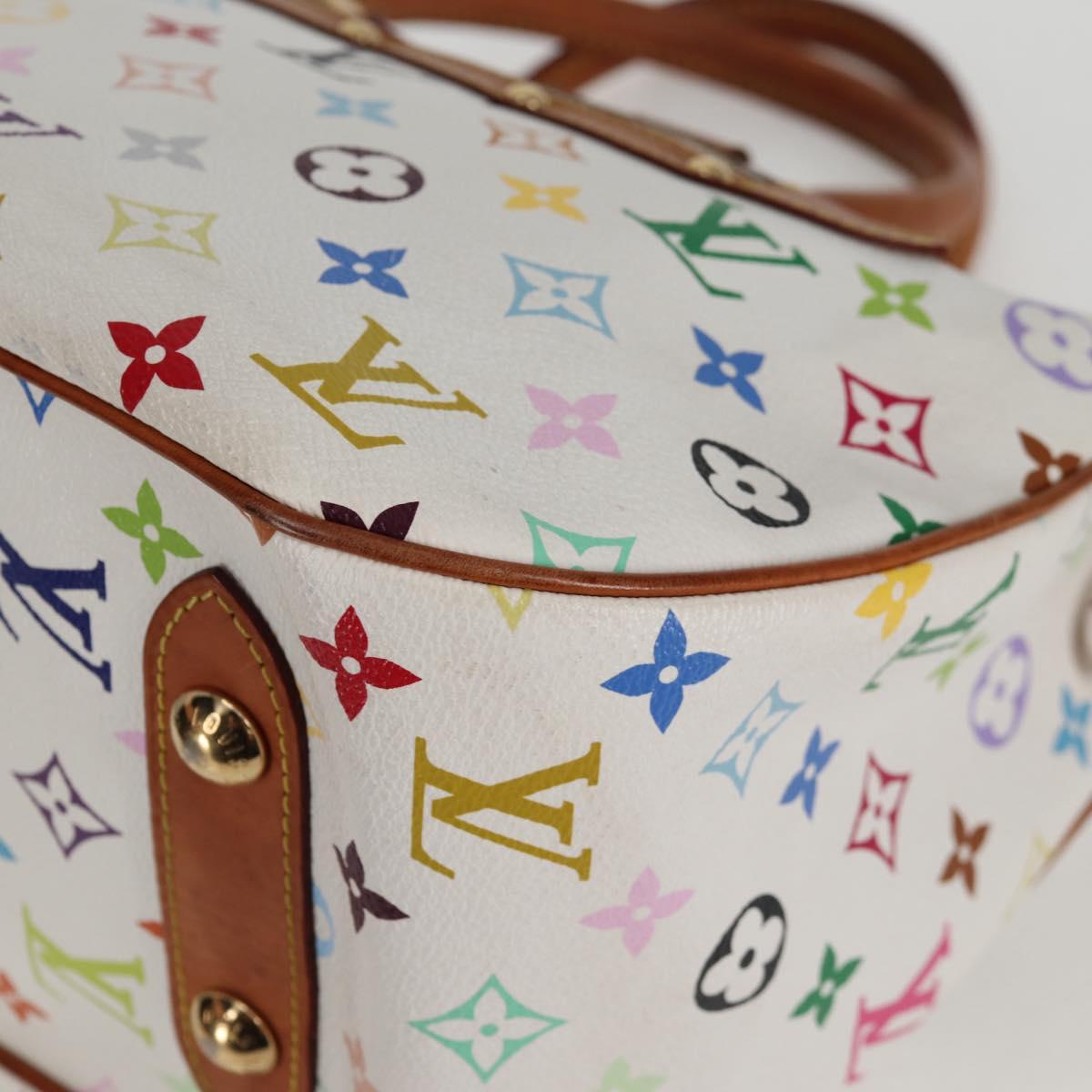 LOUIS VUITTON Monogram Multicolor Rita Bag 2way White M40125 LV Auth 128116V