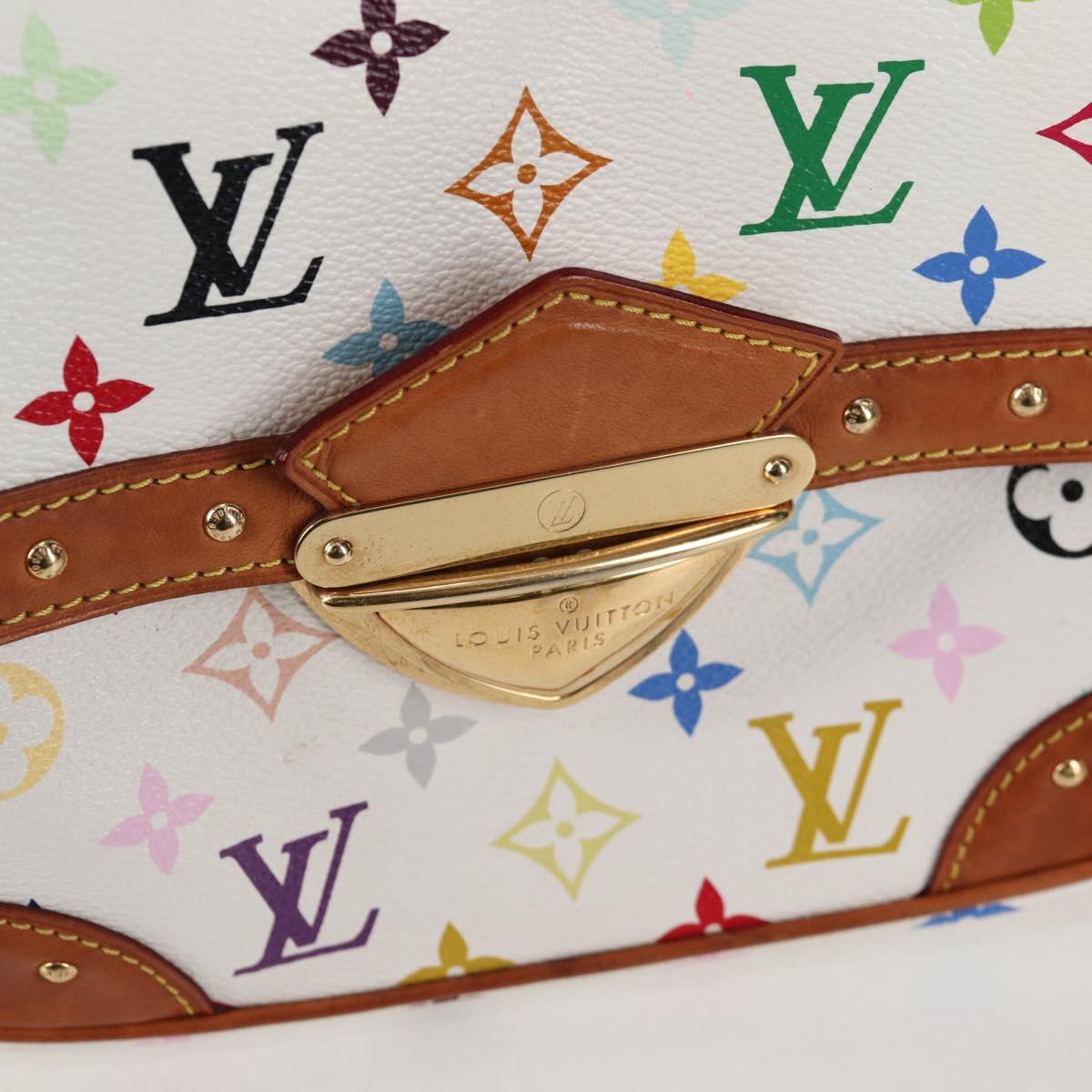 LOUIS VUITTON Monogram Multicolor Rita Bag 2way White M40125 LV Auth 128116V