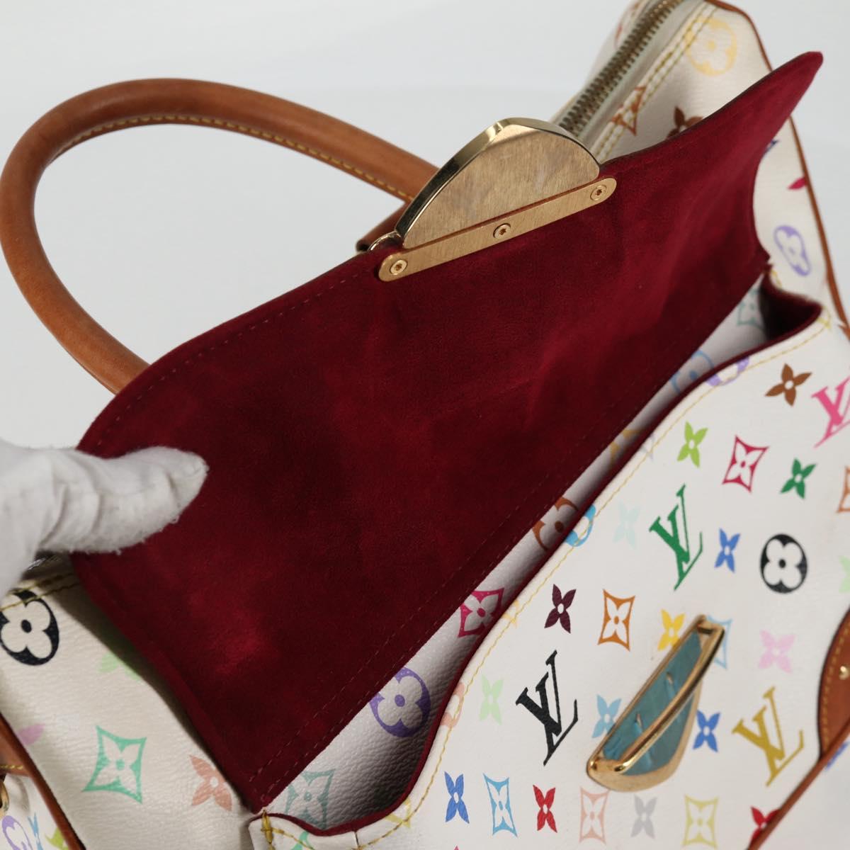 LOUIS VUITTON Monogram Multicolor Rita Bag 2way White M40125 LV Auth 128116V