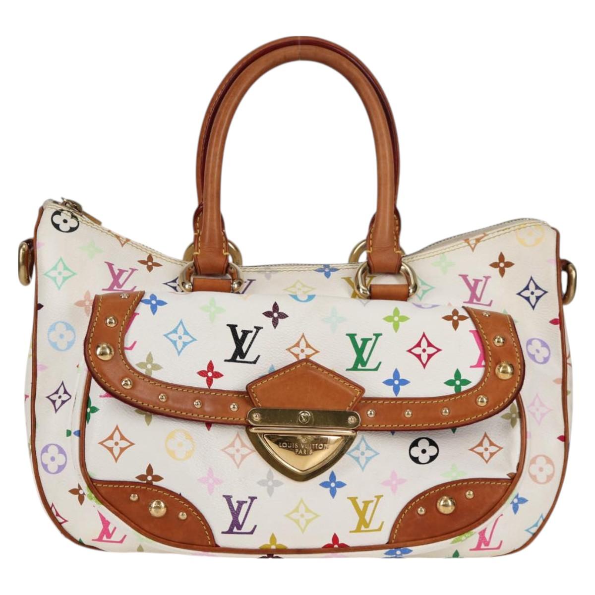 LOUIS VUITTON Monogram Multicolor Rita Bag 2way White M40125 LV Auth 128116V