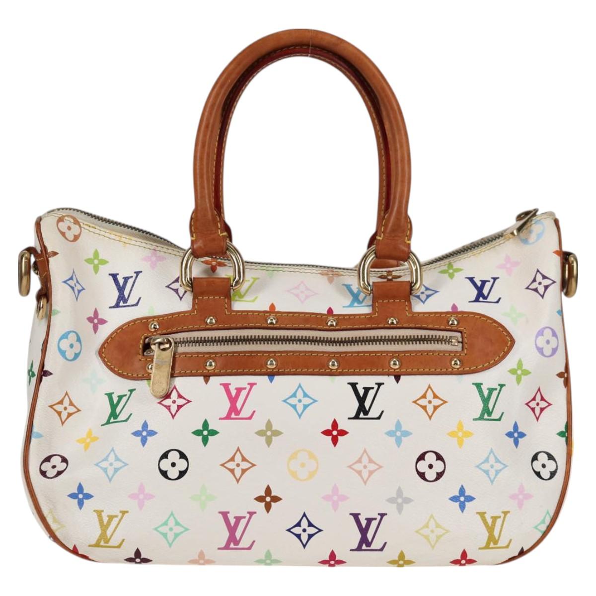 LOUIS VUITTON Monogram Multicolor Rita Bag 2way White M40125 LV Auth 128116V