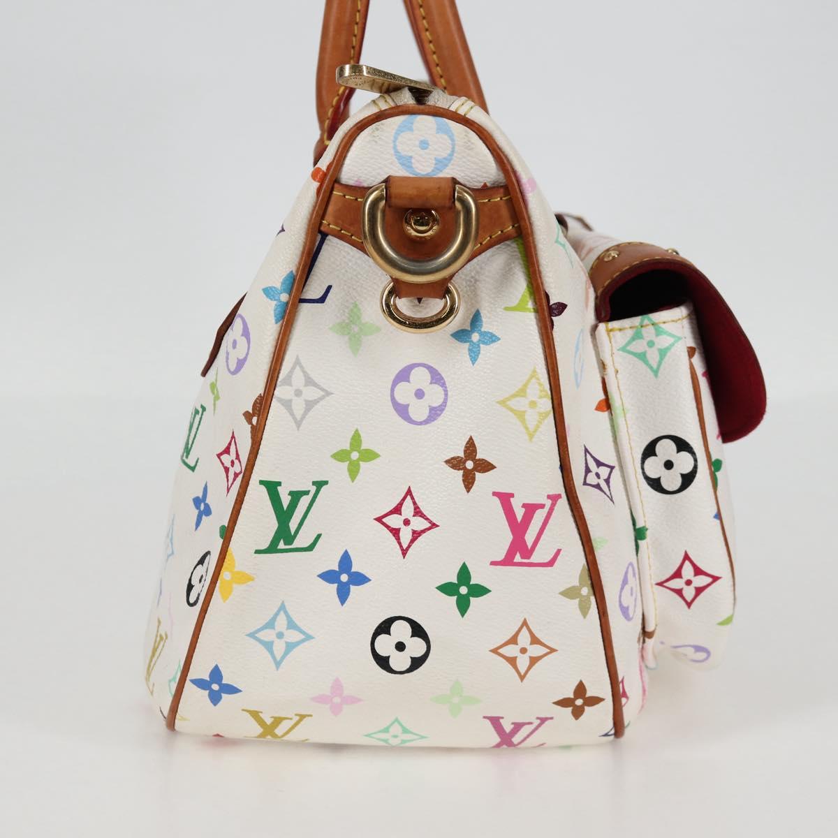 LOUIS VUITTON Monogram Multicolor Rita Bag 2way White M40125 LV Auth 128116V