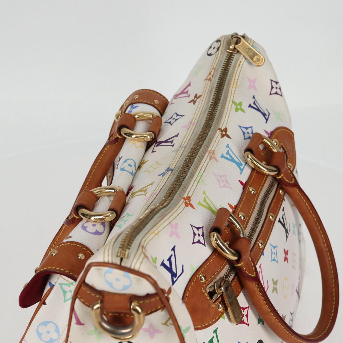 LOUIS VUITTON Monogram Multicolor Rita Bag 2way White M40125 LV Auth 128116V