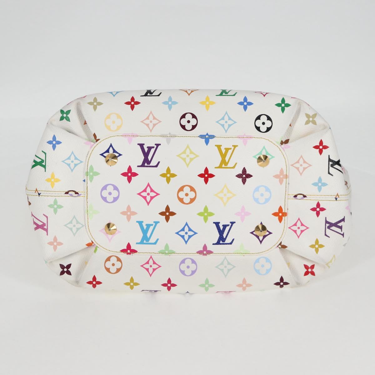 LOUIS VUITTON Monogram Multicolor Annie GM Tote Bag White M40303 LV Auth 128117V