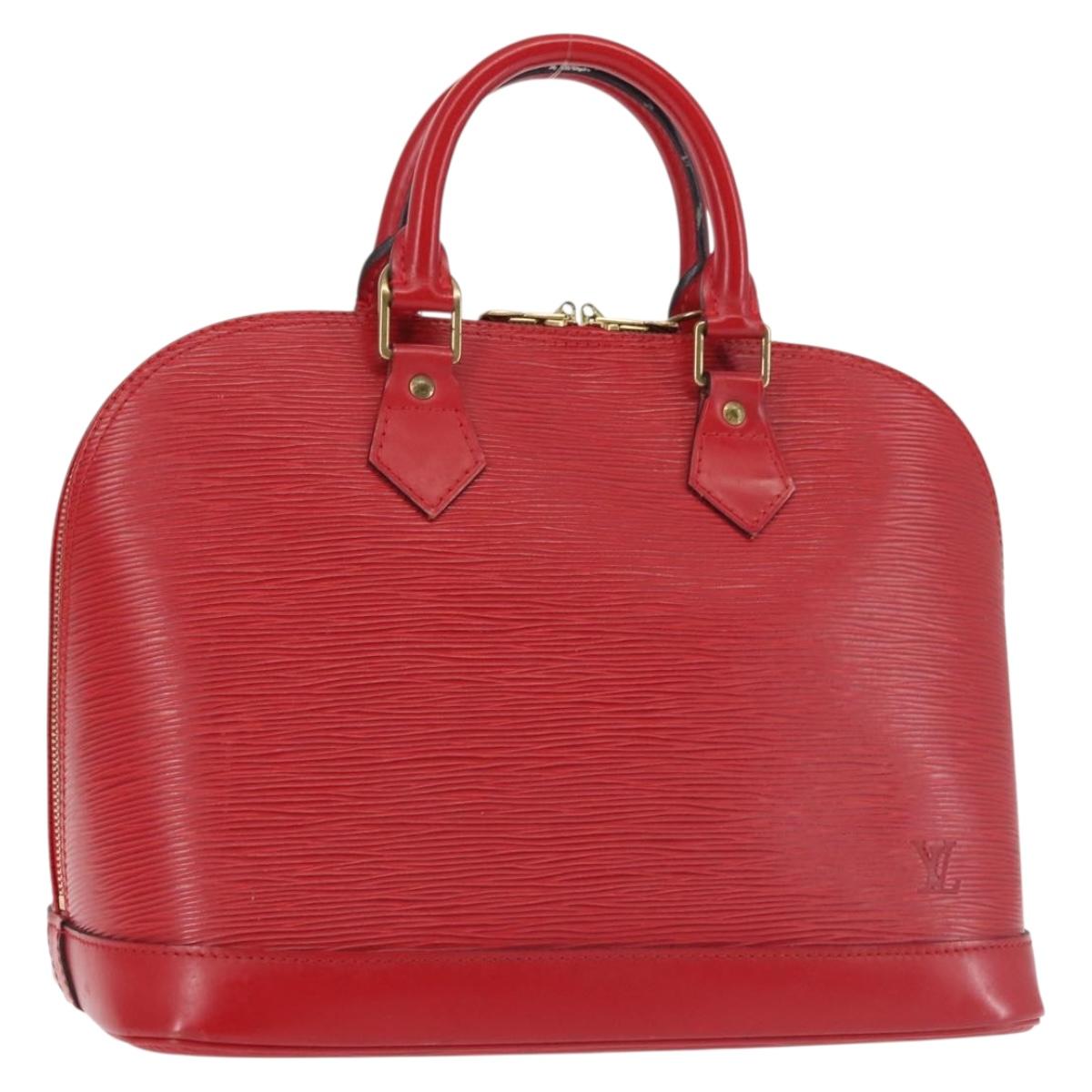 LOUIS VUITTON Epi Alma Hand Bag Castilian Red M52147 LV Auth 128172