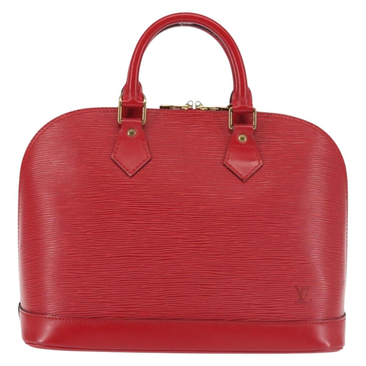 LOUIS VUITTON Epi Alma Hand Bag Castilian Red M52147 LV Auth 128172