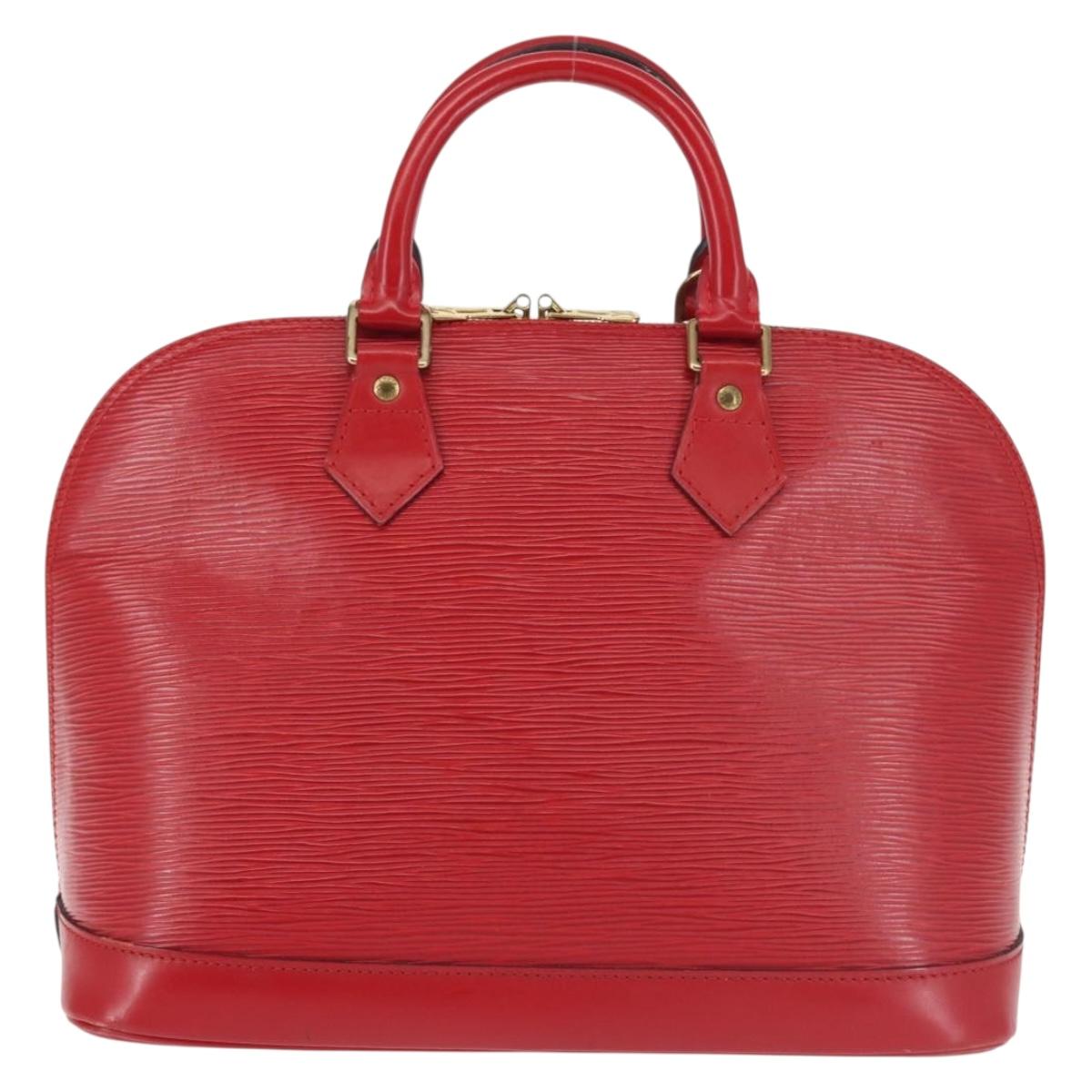 LOUIS VUITTON Epi Alma Hand Bag Castilian Red M52147 LV Auth 128172