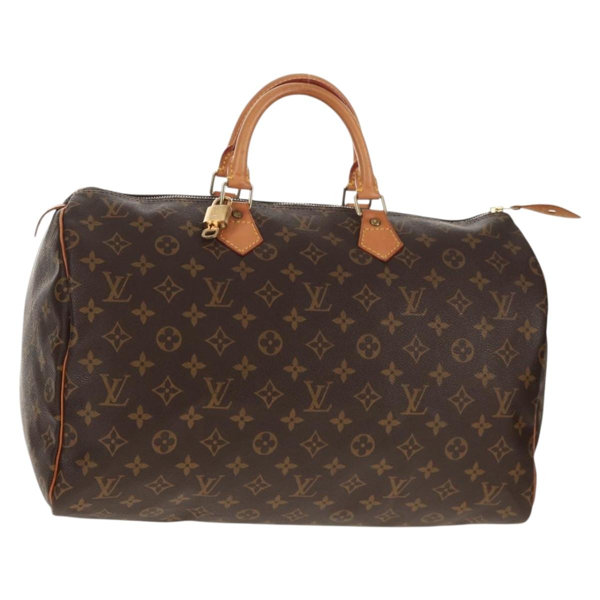 LOUIS VUITTON Monogram Speedy 40 Hand Bag M41522 LV Auth 128174V