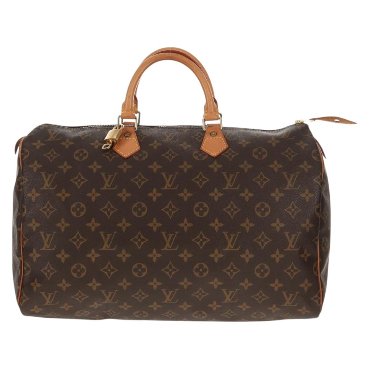 LOUIS VUITTON Monogram Speedy 40 Hand Bag M41522 LV Auth 128174V