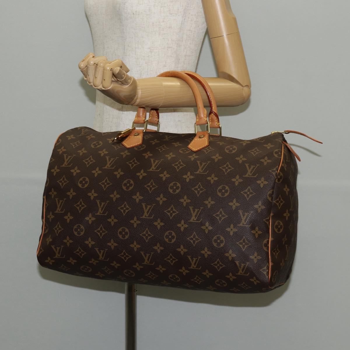 LOUIS VUITTON Monogram Speedy 40 Hand Bag M41522 LV Auth 128174V
