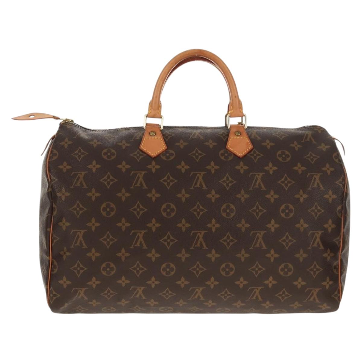 LOUIS VUITTON Monogram Speedy 40 Hand Bag M41522 LV Auth 128174V