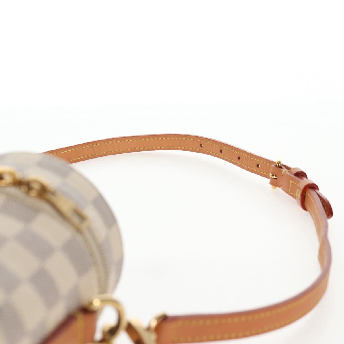 LOUIS VUITTON Damier Azur Bottle Holder Porte Boutille Bag GI0373 Auth 128175V