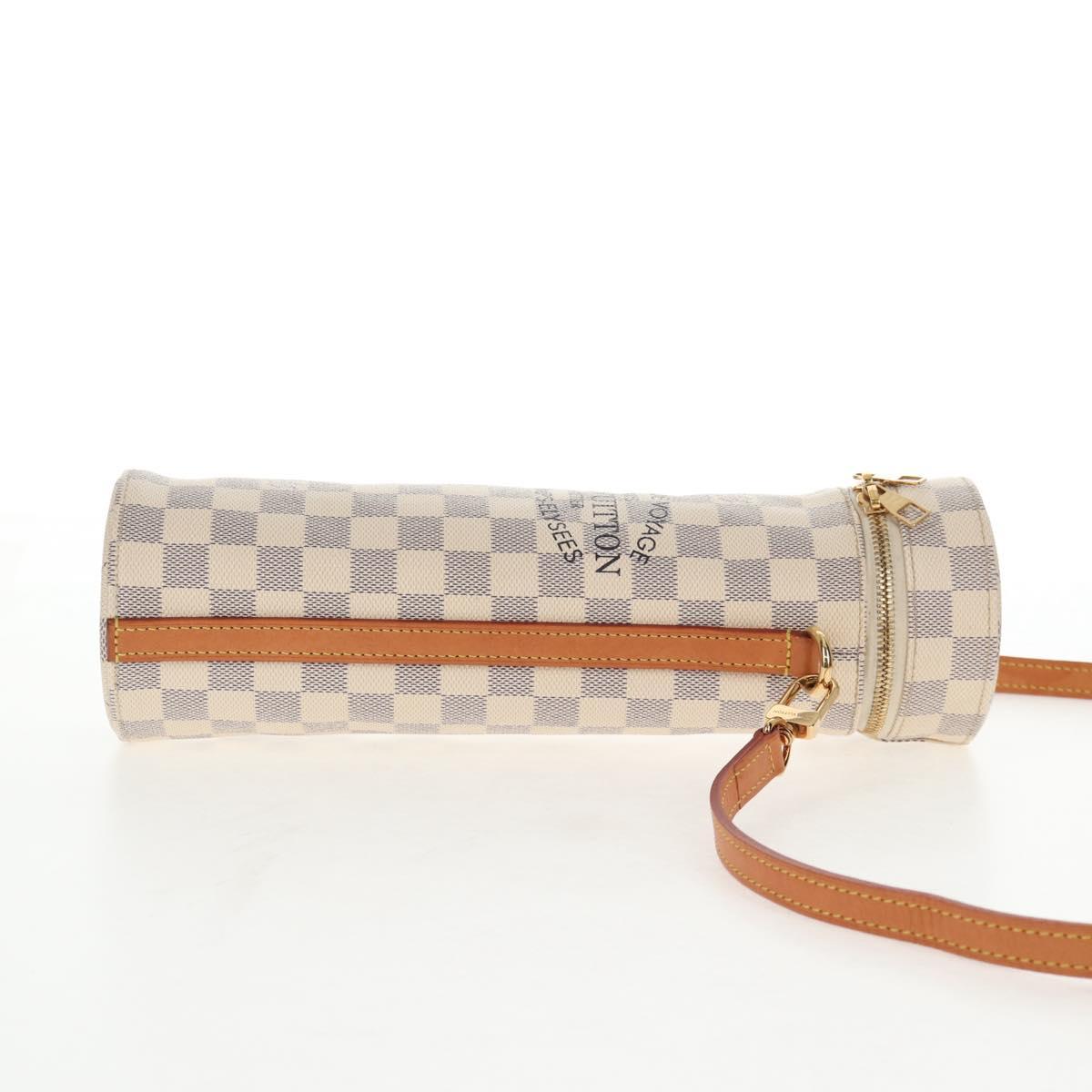 LOUIS VUITTON Damier Azur Bottle Holder Porte Boutille Bag GI0373 Auth 128175V