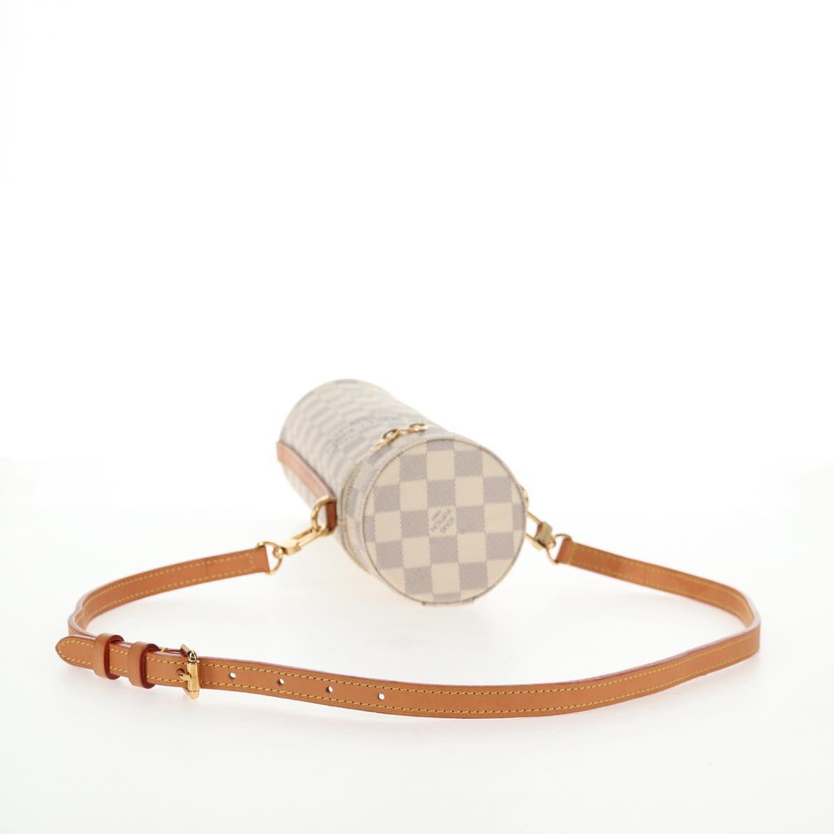 LOUIS VUITTON Damier Azur Bottle Holder Porte Boutille Bag GI0373 Auth 128175V