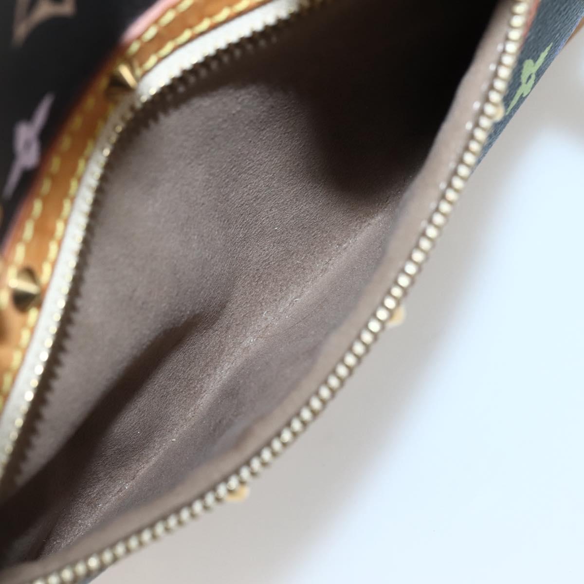 LOUIS VUITTON Monogram Multicolor Alma Hand Bag Black M92646 LV Auth 128178A