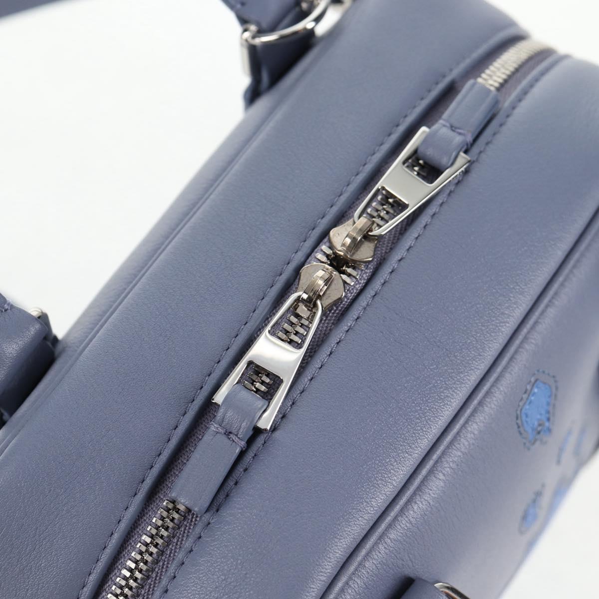 LOEWE Ghibli Howl's Moving Castle Amazona 16 Bag Leather 2way Blue Auth 128182M
