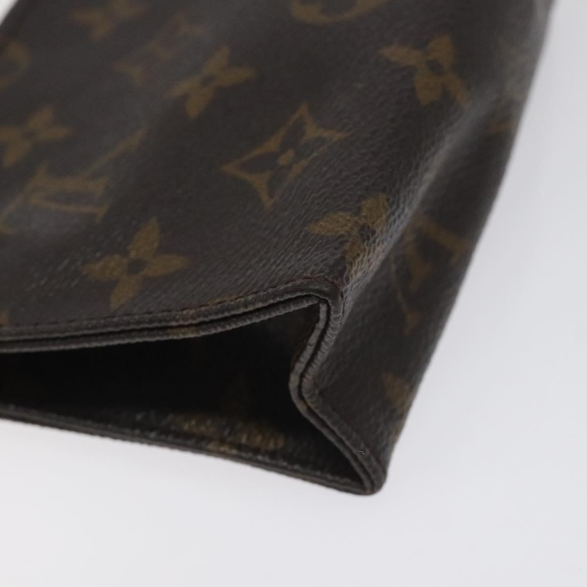 LOUIS VUITTON Monogram Poche Toilette 15 Pouch M47546 LV Auth 128258