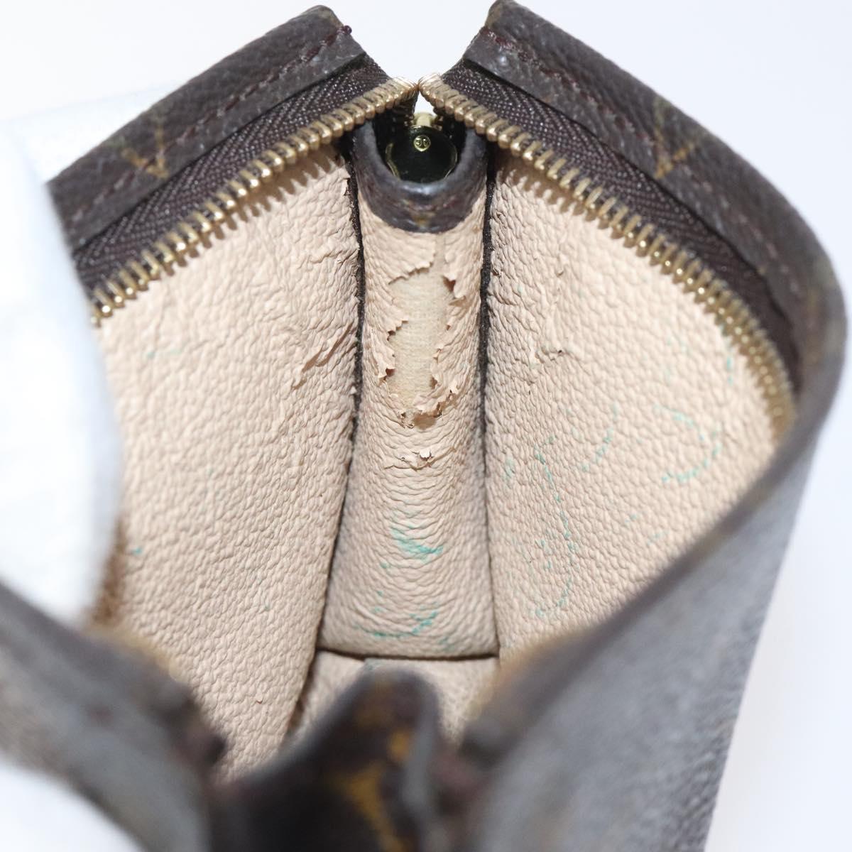 LOUIS VUITTON Monogram Poche Toilette 15 Pouch M47546 LV Auth 128258
