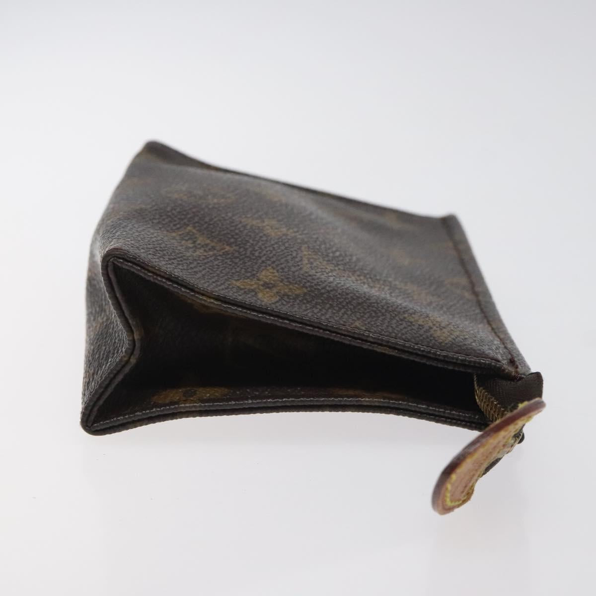 LOUIS VUITTON Monogram Poche Toilette 15 Pouch M47546 LV Auth 128258