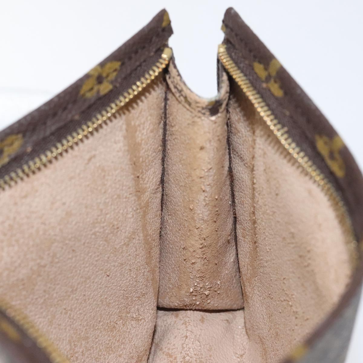 LOUIS VUITTON Monogram Poche Toilette 19 Pouch M47544 LV Auth 128259