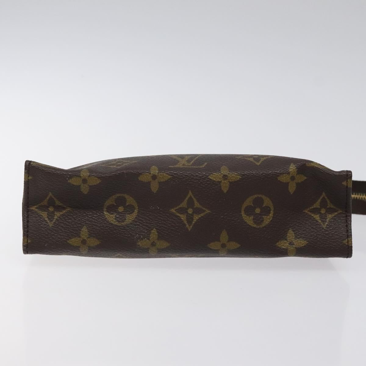 LOUIS VUITTON Monogram Poche Toilette 19 Pouch M47544 LV Auth 128259