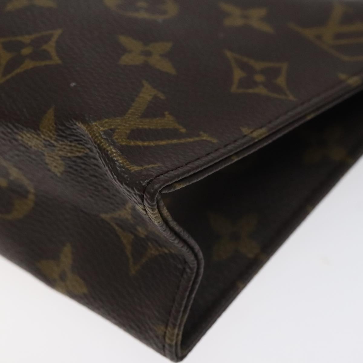 LOUIS VUITTON Monogram Poche Toilette 19 Pouch M47544 LV Auth 128259