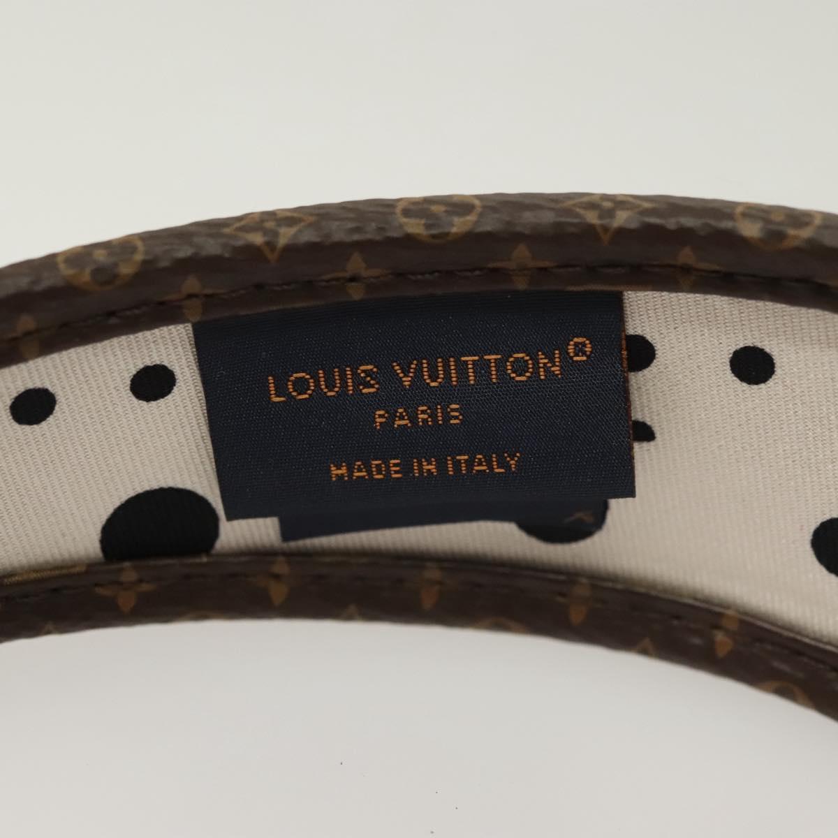 LOUIS VUITTON Monogram Katyusha White M77394 LV Auth 128265M