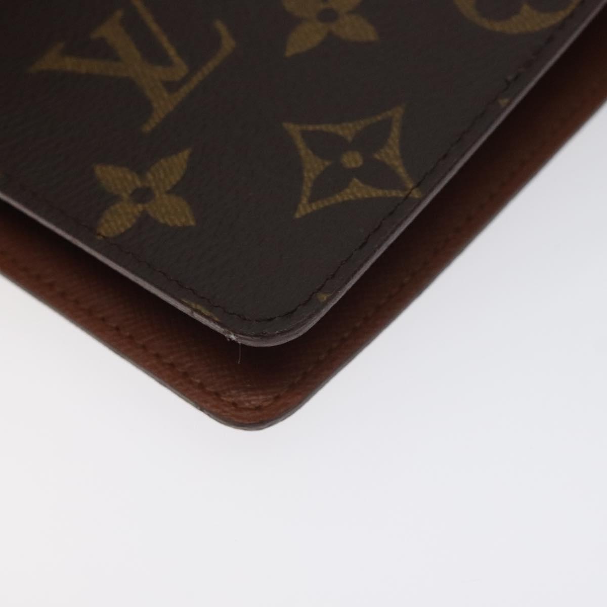 LOUIS VUITTON Monogram Agenda MM Day Planner Cover R20105 LV Auth 128293