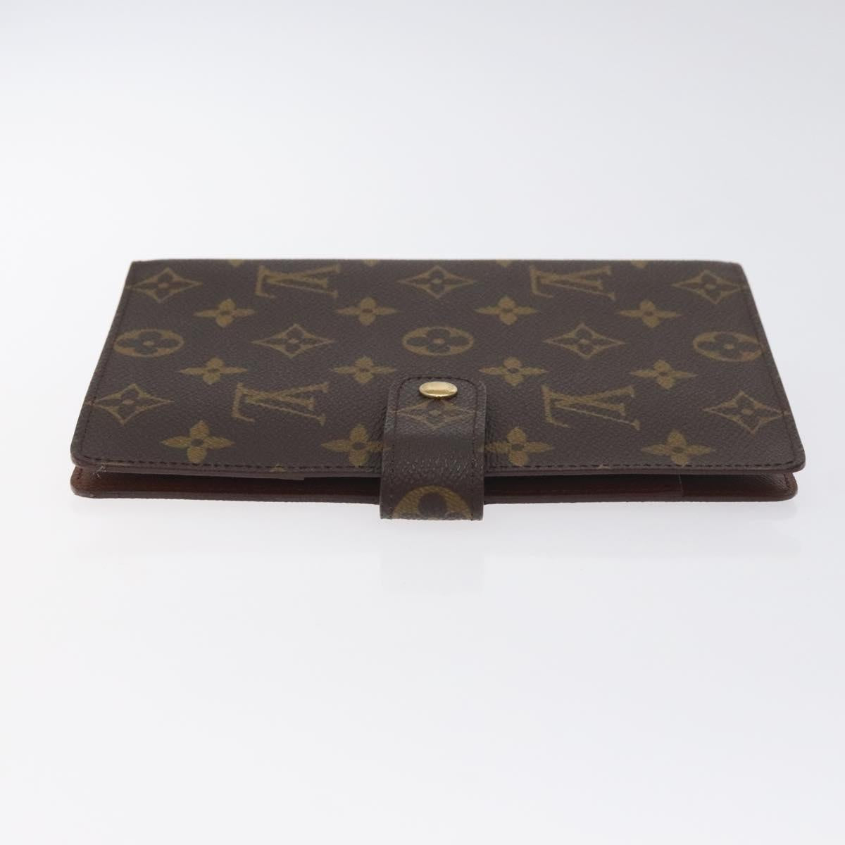 LOUIS VUITTON Monogram Agenda MM Day Planner Cover R20105 LV Auth 128293