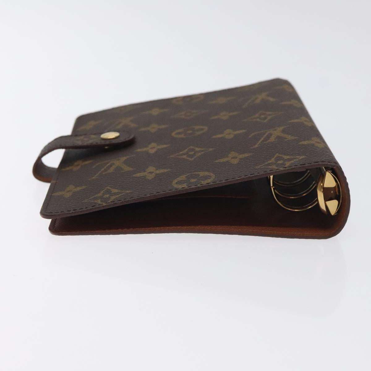 LOUIS VUITTON Monogram Agenda MM Day Planner Cover R20105 LV Auth 128293