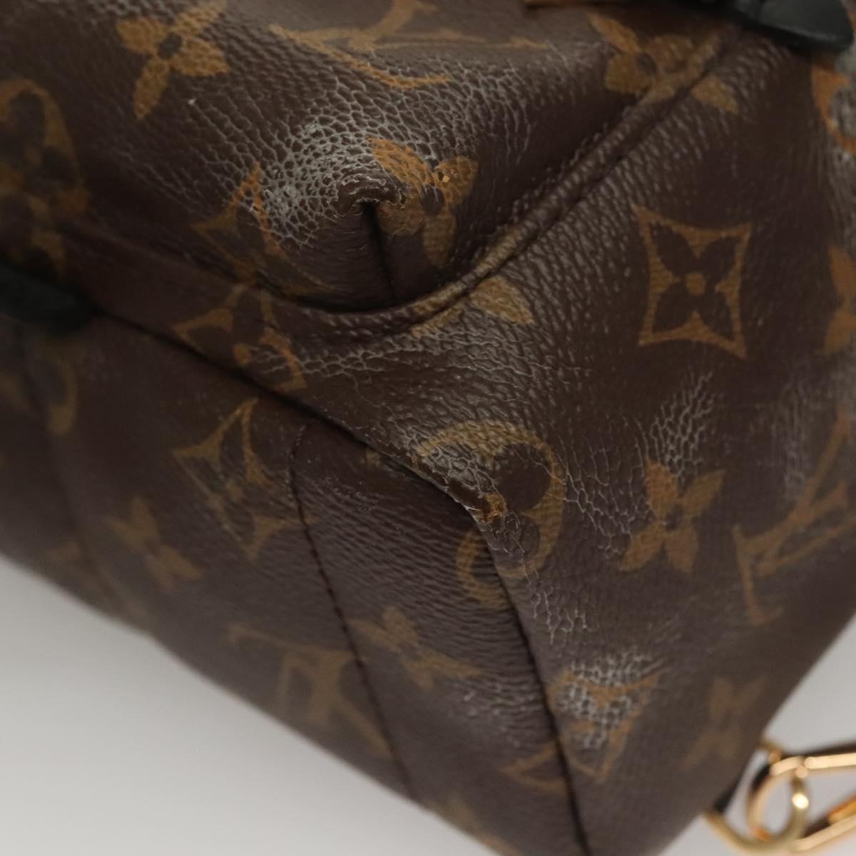 LOUIS VUITTON Monogram Palm Springs MINI Backpack M44873 LV Auth 128294