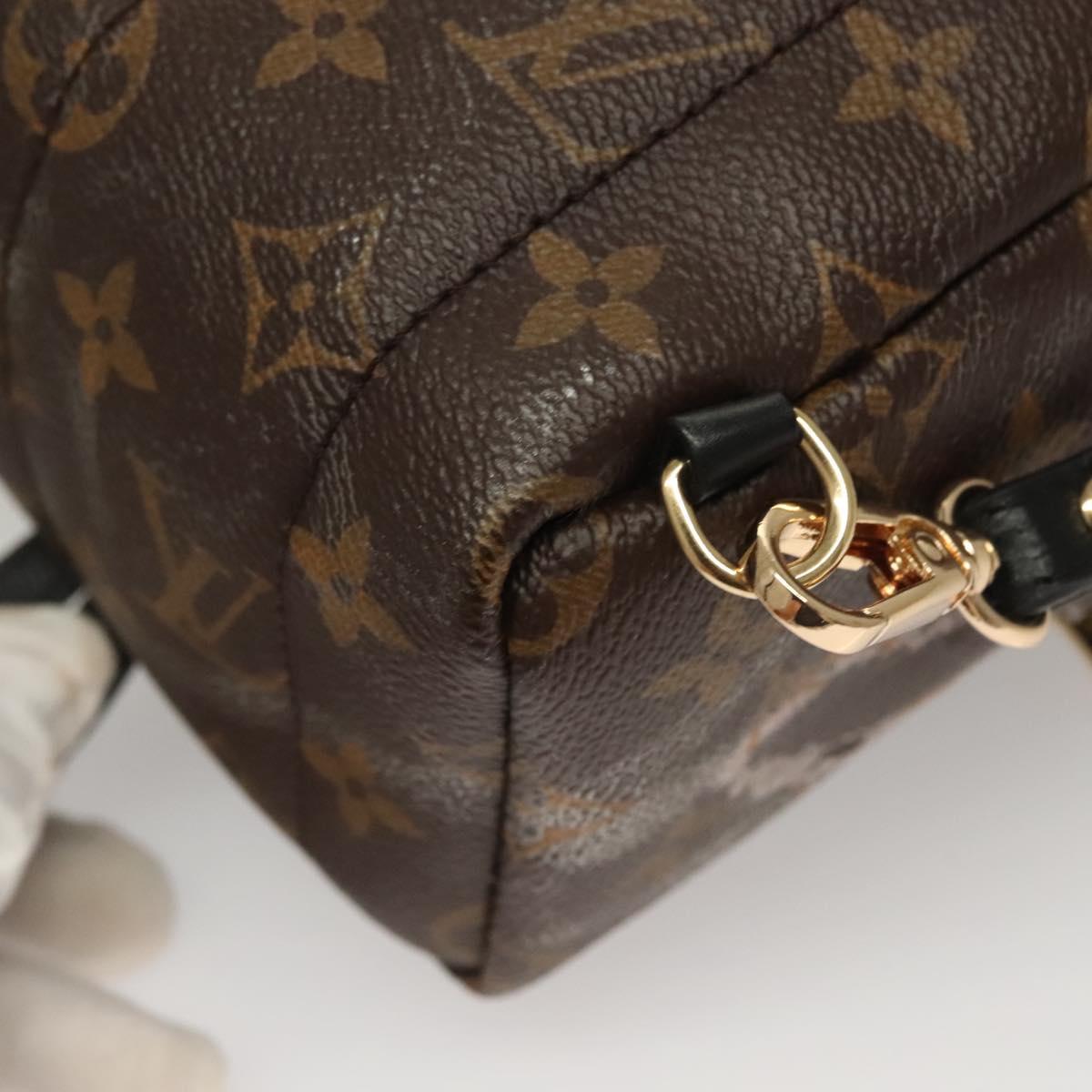 LOUIS VUITTON Monogram Palm Springs MINI Backpack M44873 LV Auth 128294
