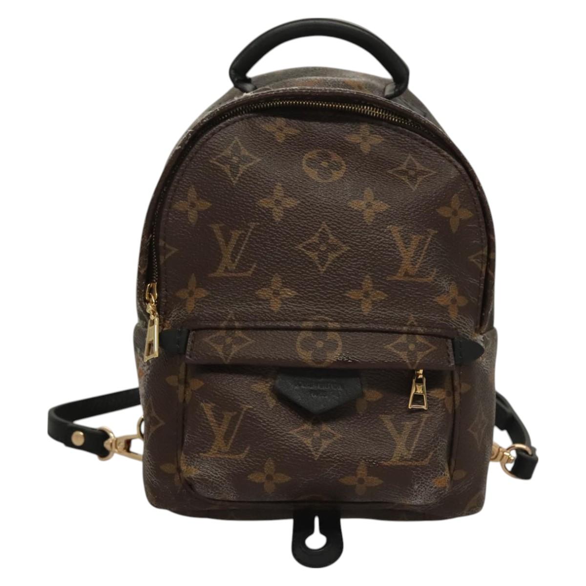 LOUIS VUITTON Monogram Palm Springs MINI Backpack M44873 LV Auth 128294