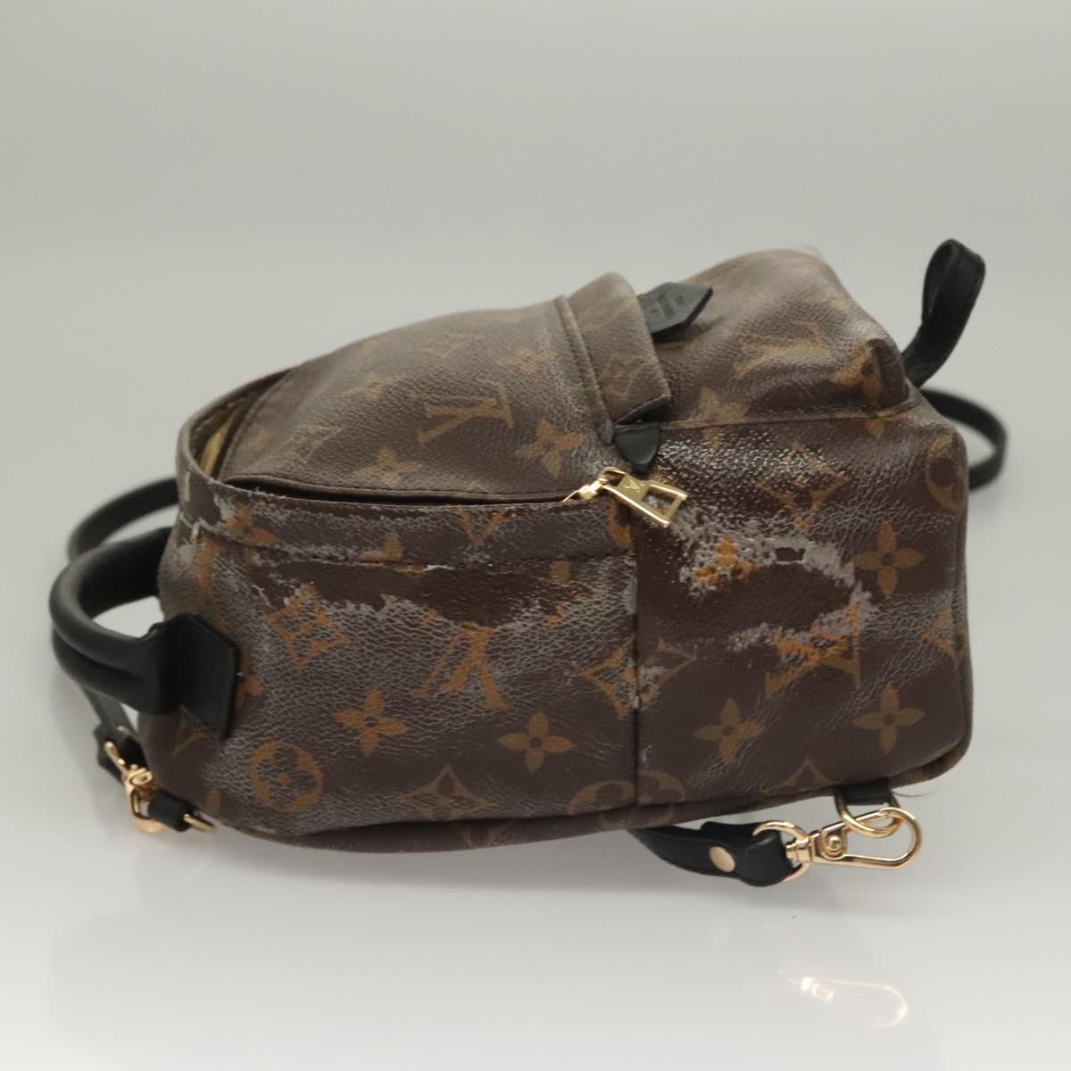 LOUIS VUITTON Monogram Palm Springs MINI Backpack M44873 LV Auth 128294