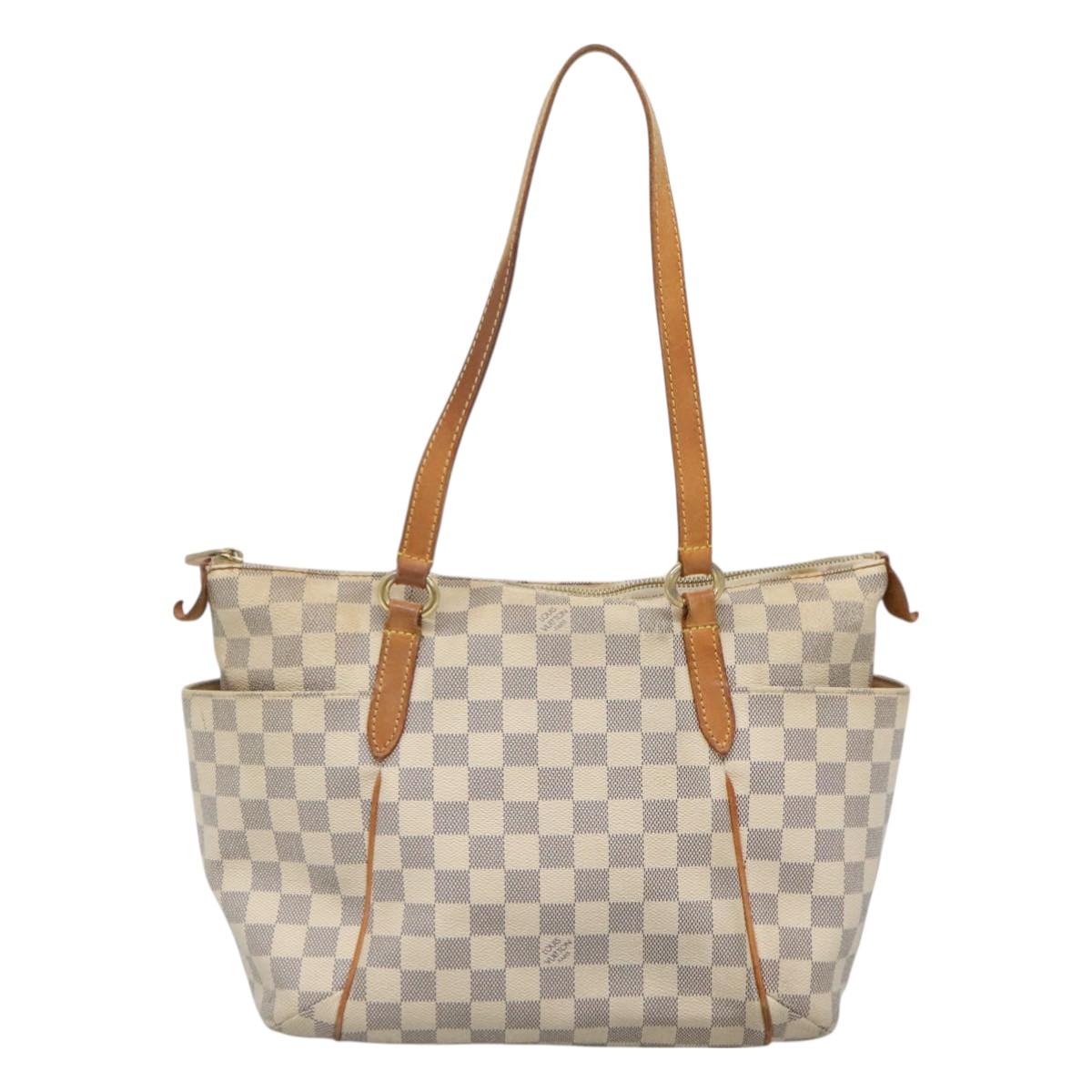 LOUIS VUITTON Damier Azur Totally PM Tote Bag N51261 LV Auth 128297