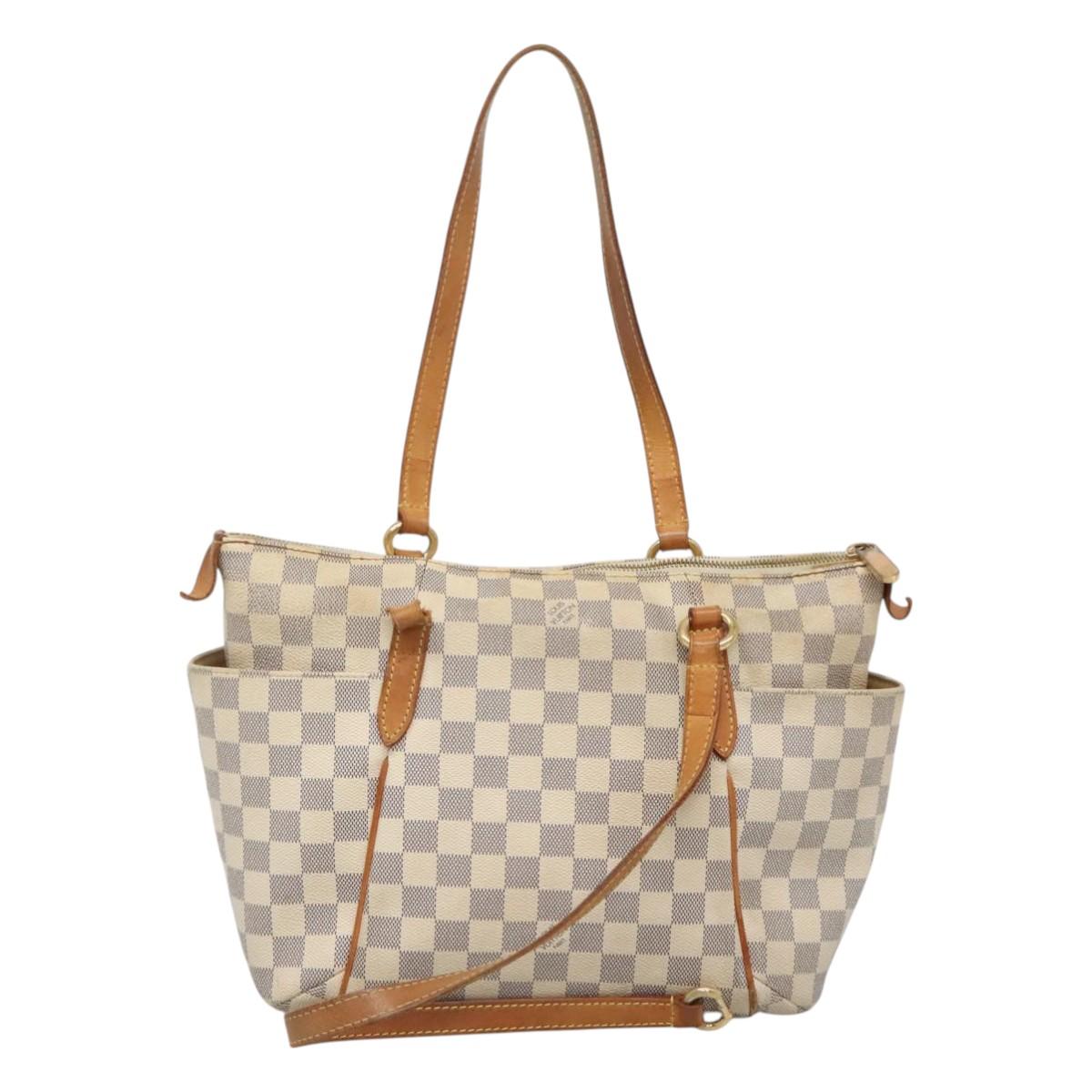 LOUIS VUITTON Damier Azur Totally PM Tote Bag N51261 LV Auth 128297