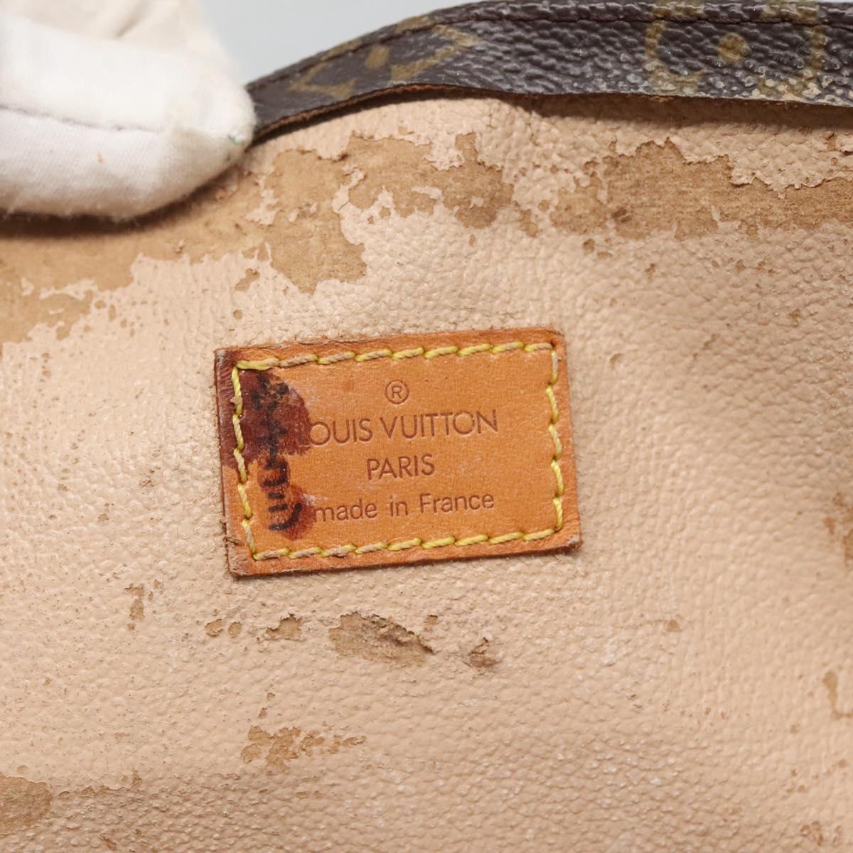 LOUIS VUITTON Monogram Sac Plat Hand Bag M51140 LV Auth 128308