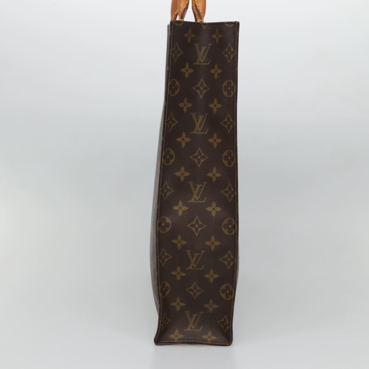 LOUIS VUITTON Monogram Sac Plat Hand Bag M51140 LV Auth 128308
