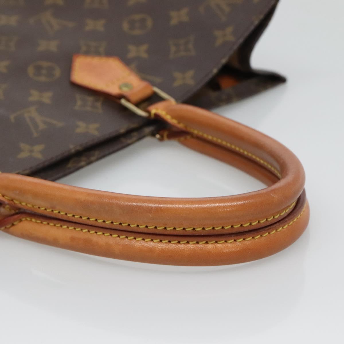 LOUIS VUITTON Monogram Sac Plat Hand Bag M51140 LV Auth 128308