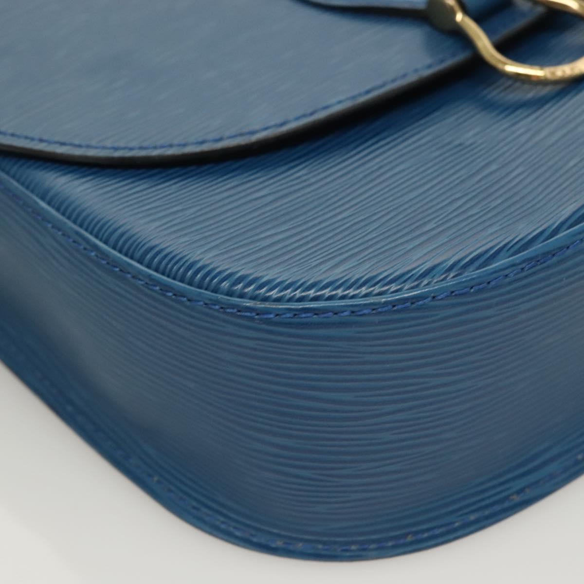 LOUIS VUITTON Epi Saint Cloud GM Shoulder Bag Toledo Blue M52195 LV Auth 128324