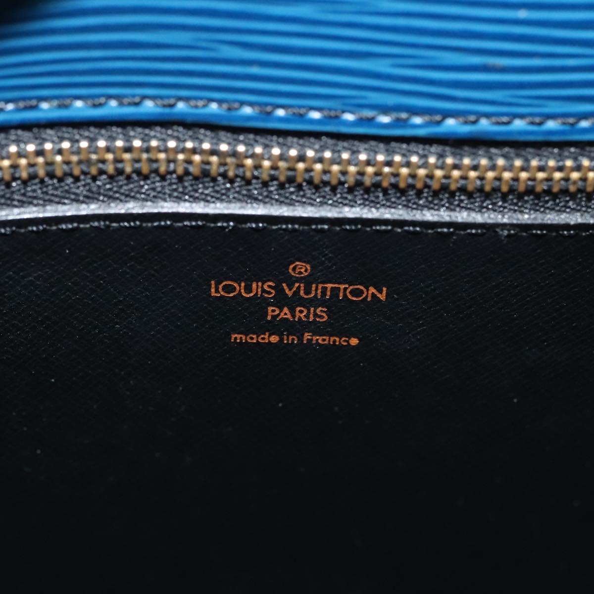 LOUIS VUITTON Epi Saint Cloud GM Shoulder Bag Toledo Blue M52195 LV Auth 128324