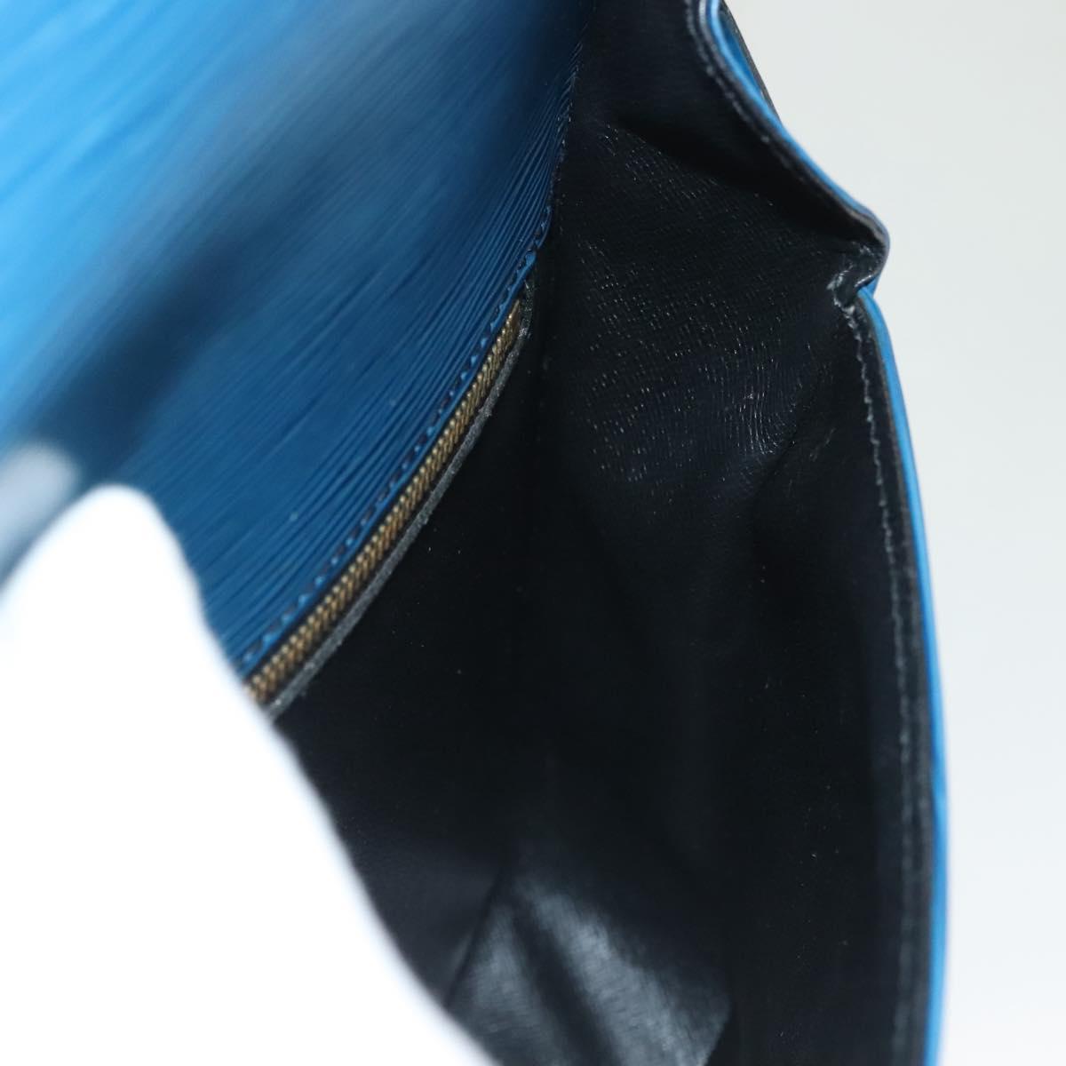 LOUIS VUITTON Epi Saint Cloud GM Shoulder Bag Toledo Blue M52195 LV Auth 128324